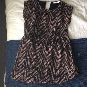 black patterned dress